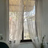 پرده توری همراه کتیبه