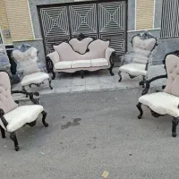 مبل سلطنتی کلاسیک تمام چوب‌راش (مبلمان‌مرادی)