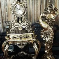 ساعت کنسول و ساعت ایستاده ورق طلا سلطنتی