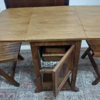 میز و صندلی تاشو دو نفره|میز و صندلی غذاخوری|رشت, گیل|دیوار