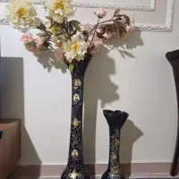 دو عدد گلدان با گل|صنایع دستی و سایر لوازم تزئینی|الوند, |دیوار