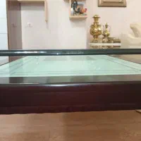 فقط میز ناهار خوری کاملا چوبی با شیشه ۱۰ میلی|میز و صندلی غذاخوری|تبریز, |دیوار