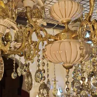 لوستر ۴شاخه ۸شعله برنز ٪٪شاخه ای 9.00تومان|لوستر و چراغ آویز|تبریز, |دیوار