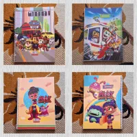 دفتر سیمی طلقی فانتزی خط دار 50 80 100 برگ|لوازم التحریر|عجب شیر, |دیوار