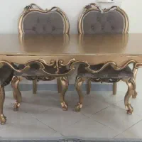میز غذاخوری ۶نفره و اینه کنسول|میز و صندلی غذاخوری|تهران, آبشار تهران (دریاچه)|دیوار
