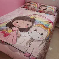 روتختی دونفره نوجوان و کودک لحاف + ۲ عدد روبالشتی