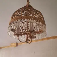 لوستر برنج سه چراغ فوری