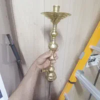 تنه قلیان تمام برنج سه گل لول بزرگ