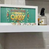 شلف پایه مخفی برند ( ودن دکو ) سفید بافت دار