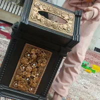 سطل زباله و جا دستمال کاغذی