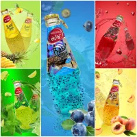 آبمیوه مخلوط با تخم شربتی در۱۱طعم باطعم واقعی میوه|خوردنی و آشامیدنی|شیراز, لب آب|دیوار