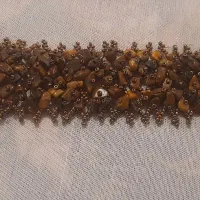 دستبند با سنگ چشم ببری