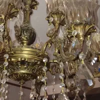 لوستر برنز ۸شاخه|لوستر و چراغ آویز|محمدیه-قزوین, |دیوار