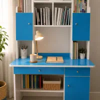 سرویس خواب (تخت، کتابخانه، میزتحریر)