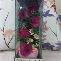 گل شیشه ای|گل مصنوعی|قم, شهر قائم|دیوار