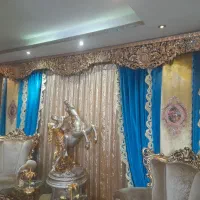 پرده در حد نو پارچه ترک