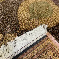 فرش دستباف طرح ریز ماهی طلاشور جفت 6متری|فرش|مشهد, ملک‌آباد|دیوار