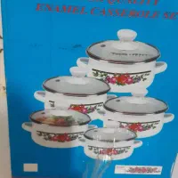 سرویس قابلمه لعابی ۱۰ پارچه|ظروف پختوپز|شهرکرد, |دیوار