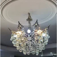 لوستر برنز ۶ شعله ۹ شاخه