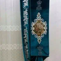 پرده پنلی مخمل نگین دار (جفتی).تخفیف پای معامله|پرده، رانر، رومیزی|اصفهان, تیران|دیوار