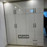 کمددیواری سفید طوسی ده