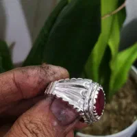 انگشتر نقره کاملا دست‌ساز