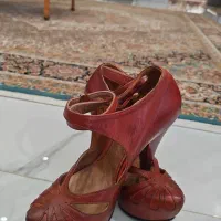 کفش زنانه چرم طبیعی سایز36