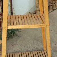 جا گلدانی ساده و چوبی
