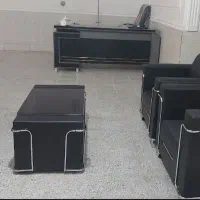 میز مدیریت ال و مبل اداری درجه یک و نو