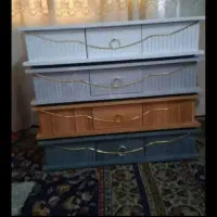 میزعسلی چهارتیکه نو نو رنگبندی سفارشی کشودار