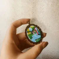 گردنبند برنز با عکس دلخواه قیمت اقتصادی|بدلیجات|سقز, |دیوار