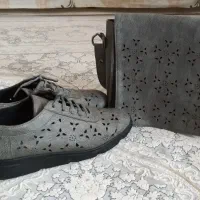 کیف و کفش دانشجویی وکارمندی چرم اصل،کاملا نوسایز۳۹