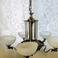 لوستر 5 شعله بهمراه دیواری 2 شعله