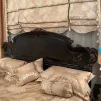 سرویس خواب کلاسیک قهوه ای تیره