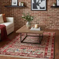 گلیم ماشینی تمیز و خوش‌رنگ  در حد نو، بدون ایراد