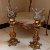 شمعدان برنز برنجی اصل برنزی