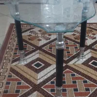 میز عسلی شیشه ای