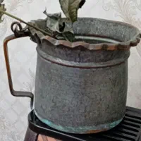 دیگ های مسی قدیمی صاحبدار دوتاباهم 6 نفره و 4نفره|کلکسیون اشیاء عتیقه|ساری, |دیوار