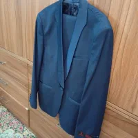 کت شلوار سورمه ای روشن سایز 48