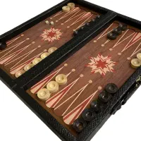 تخته نرد روکش طرح چرم