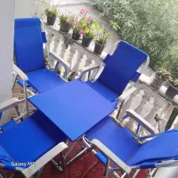 صندلی تاشو کم حجم کمپینی تاشو 7فنره لوله قوی