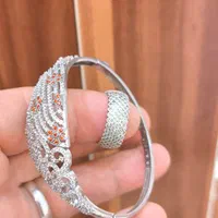 دستبند نقره با انگشتر نقره مناسب برای سایز 3|بدلیجات|تهران, اقدسیه|دیوار