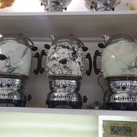huf سماور hxe گازی برنجی 4f ذغالی زغالی has استیل|قوری، کتری، قهوه‌ساز دستی|اصفهان, دستگرده|دیوار