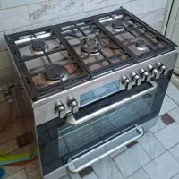گاز فر ۵ شعله فلمی تمام استیل