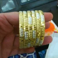 النگوی  نقره عیار ۹۲۵ روکش طلا ۱۸ عیار دستبندتکپوش
