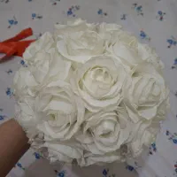 دسته گل عروس بسیار شیک|گل مصنوعی|بهارستان, |دیوار