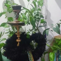 دوتا پایه قلیون برنجی،چوبی دوتاش ۴۲۰۰