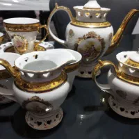 سرویس چایخوری لیلی مجنون لمونژ|ظروف سرو و پذیرایی|مشهد, جانباز|دیوار