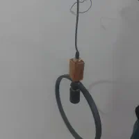 دوعدد لوستر چوبی