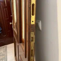 درب ضد سرقت چوب گردو|مصالح و تجهیزات ساختمان|فولادشهر, مسکن مهر فولادشهر|دیوار